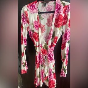 Forever 21 Floral Wrap Mini Dress